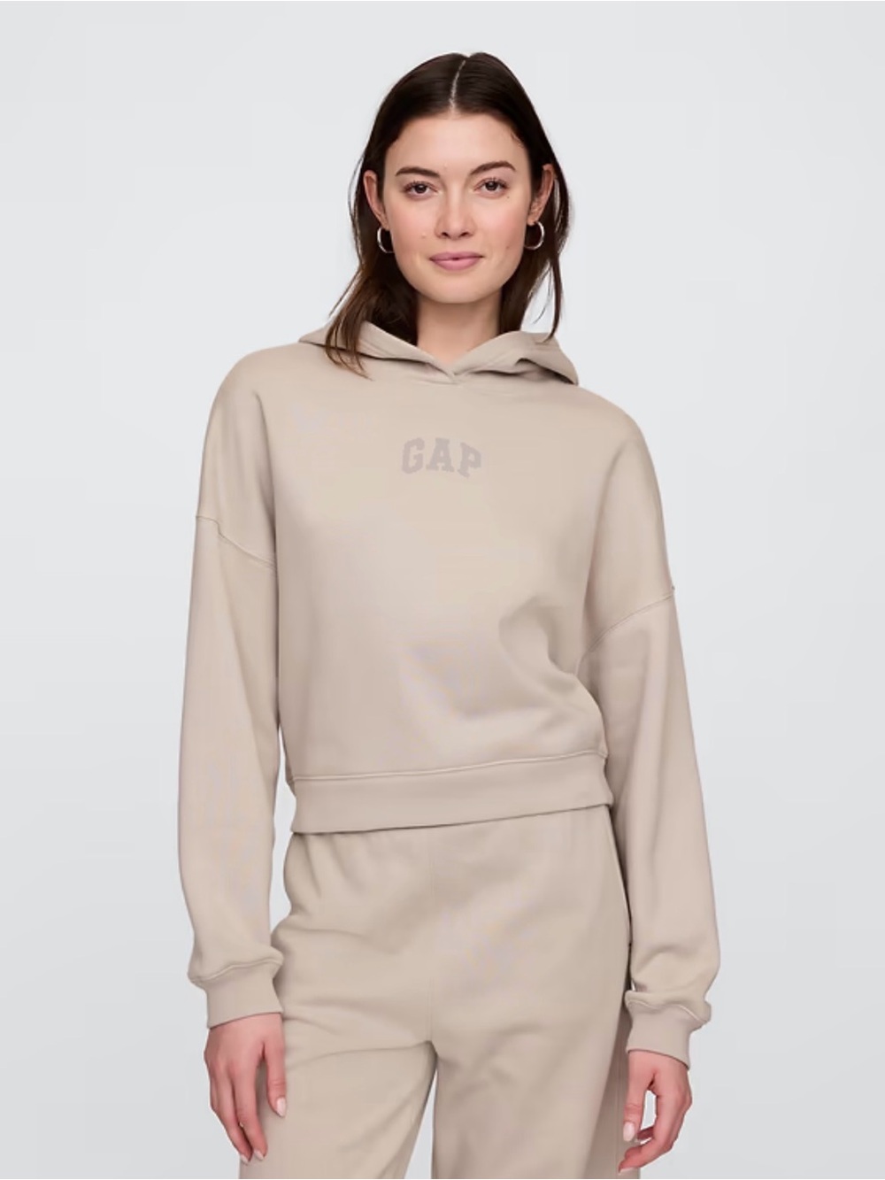 GAP mini logo cropped hoodie size Small